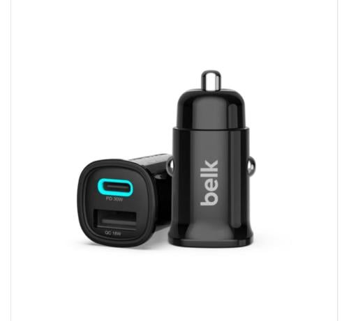 شاحن سيارة منفذ Type-c منفذ USB بقوة 30W من belk