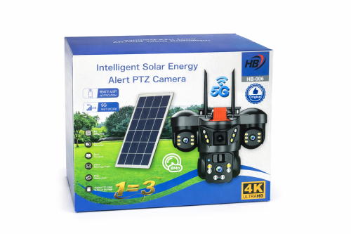 كاميرا مراقبة ذكية تعمل بالطاقة الشمسية" من العلام...