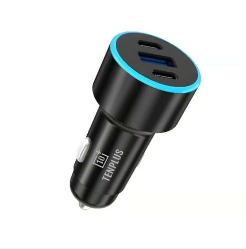 راس شاحن سيارة سريع بقوة 60W منفذين PD منفذ USB من...