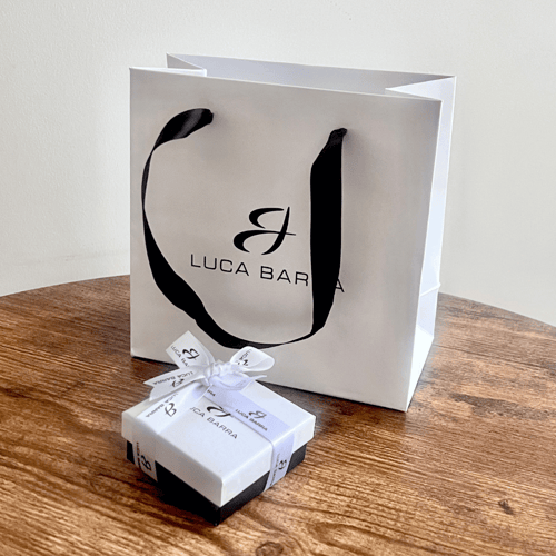 خاتم فضي بالفصوص ( انفنتي ) من براند LUCA BARRA
