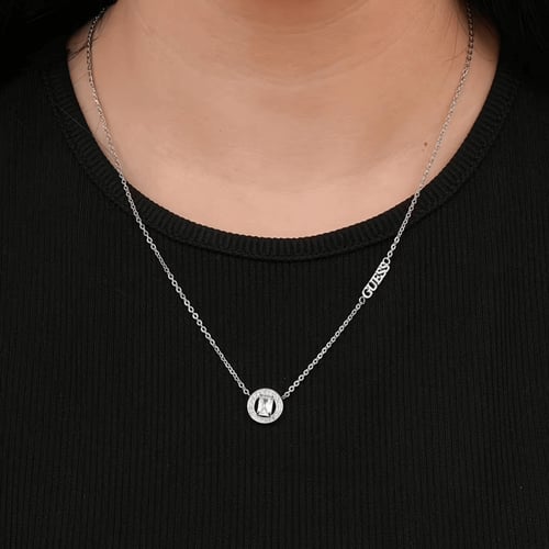 قلادة جيس بالزركون الأبيض