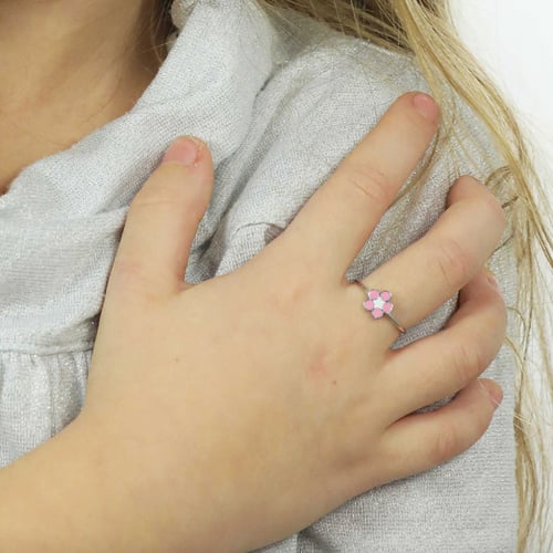 خاتم أطفال بالورده من براند LUCA BARRA