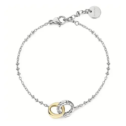 سوار نسائي ماركة بروسواي الإيطالية بحلقتين متداخلت...