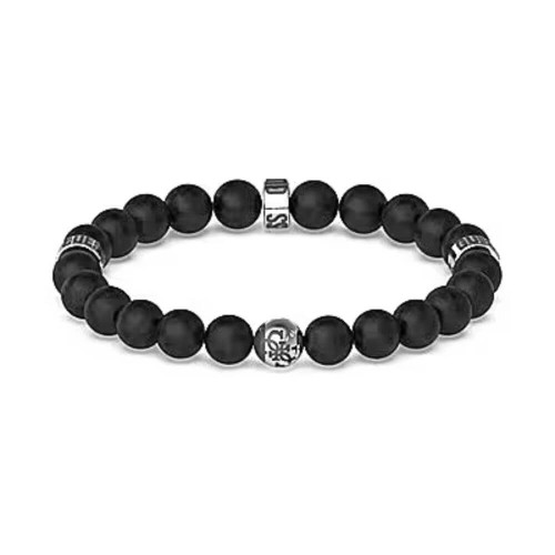 اسواره رجالي أحجار أسود ماركة Guess