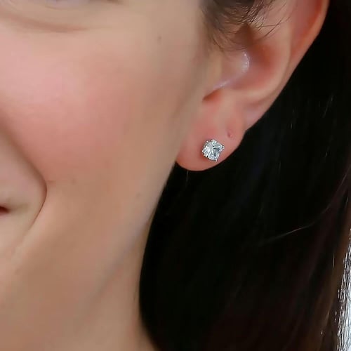 حلق فضه بالزيركون ماركة Brosway