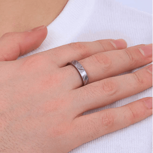 خاتم فضي ماركة ارماني