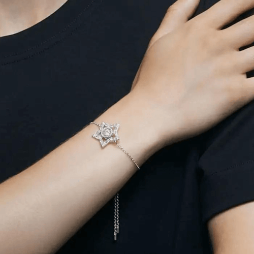 اسوارة النجمه الفضية ماركة سواروفسكي