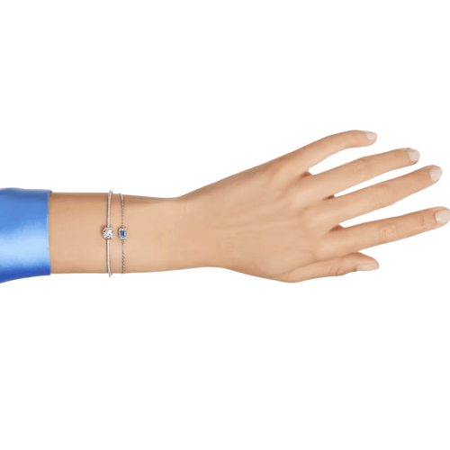 اسوارة سواروفسكي بالحجر الأزرق و الأبيض