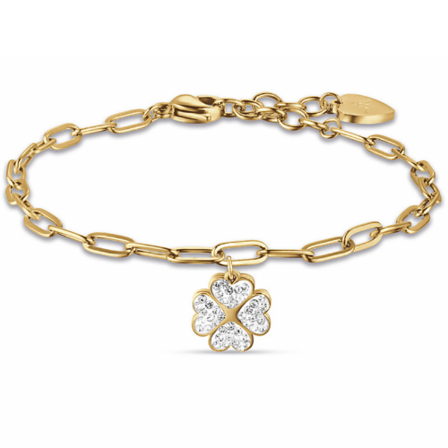 اسوارة الورده الذهبيه بالكرستال من براند LUCA BARR...