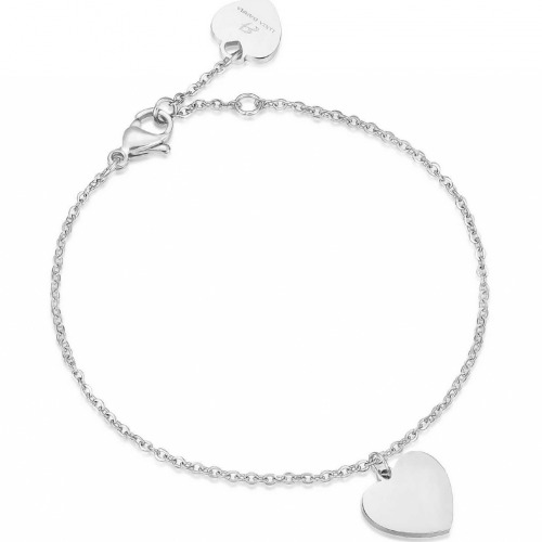 اسوارة القلب الفضي ماركة LUCA BARRA