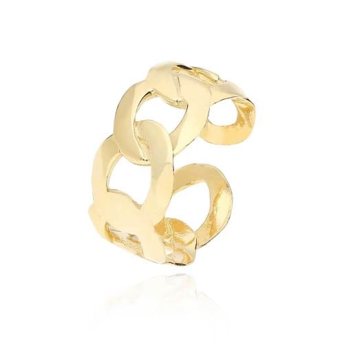 خاتم ذهبي عريض براند GioiaPura