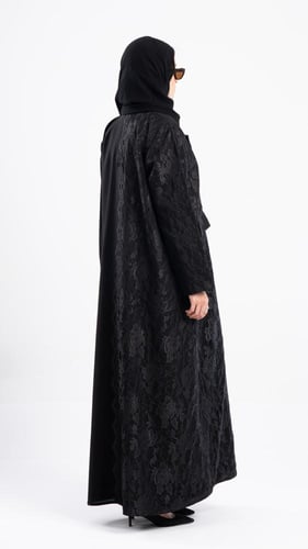 عباية حور بليزر بدانتيل اندنوسي