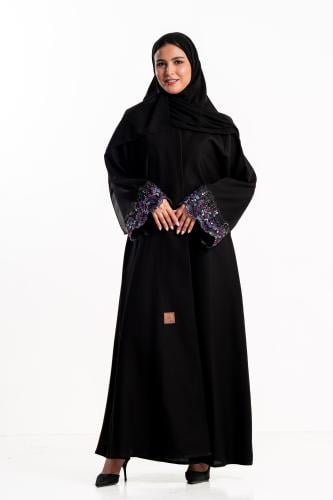 عباية ريوف ملون مورد