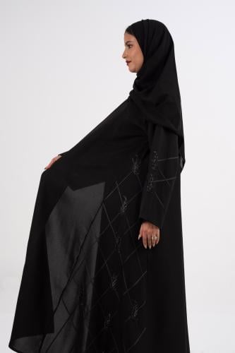عباية ميرال بقيطان مع تطريز شك انيق