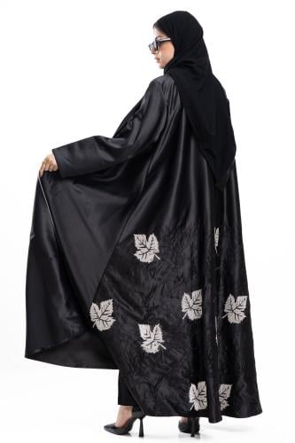 عباية وهج بتطريز أسود&ابيض