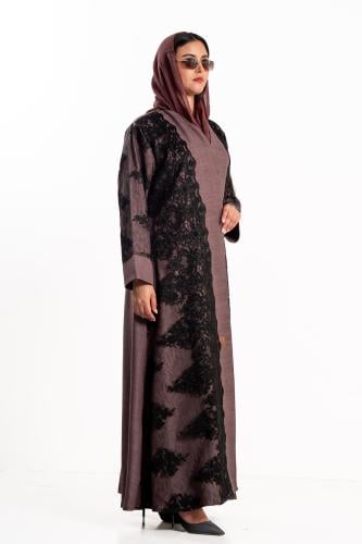 عباية هياء لحمي غامق