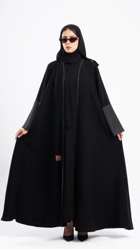 عباية جود جاكار باللون الاسود