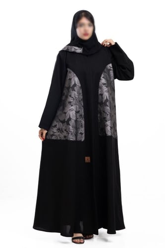 عباية كلوش بتدخيلة جاكار فضي