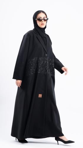 عباية أنسام بشك خرز اسود