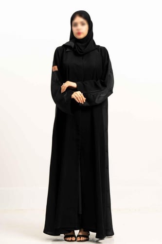 عباية كريب كوبرا فتنامي بقماش جاكار من الخلف