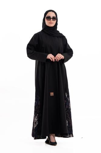 عباية لمي بتطريز خلف العباية