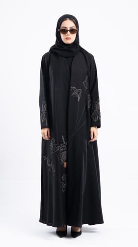 عباية ثريا بتطريز ورود