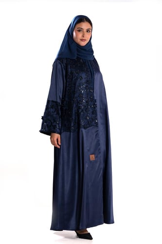 عباية عهد باللون الكحلي