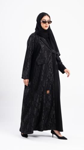 عباية حور بليزر بدانتيل اندنوسي