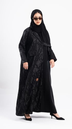 عباية حور بليزر بدانتيل اندنوسي