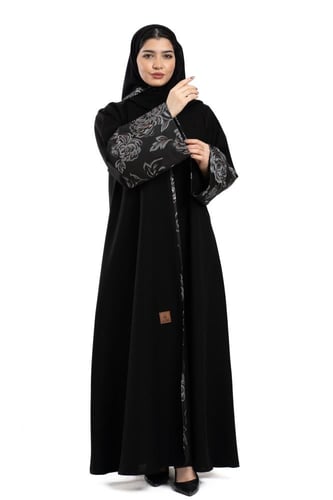 عباية بيسان بأكمام جاكار مورد وتحديد قيطان