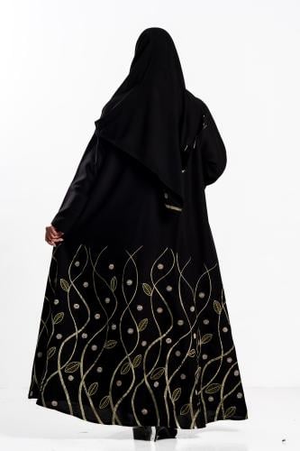 عباية وئام بتطريز ذهبي