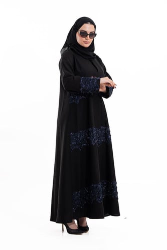 عباية بيان بتل كرستال كحلي