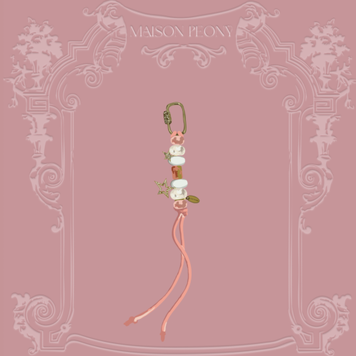 Handmade chain PEACHY PINK