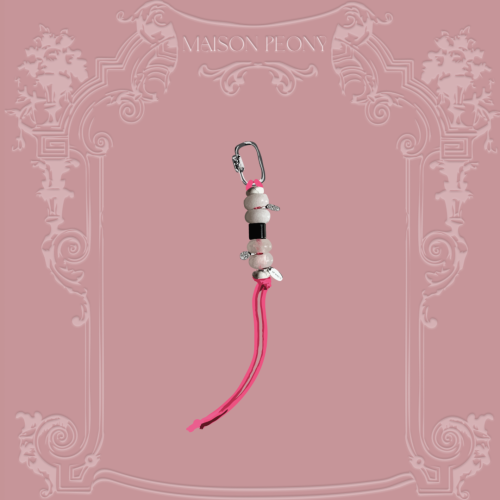 Handmade chain BRIGHT PINK