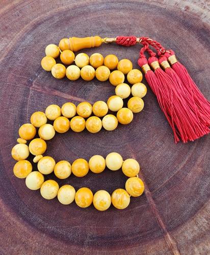 سبحه تراب كهرمان تايلندي فواح