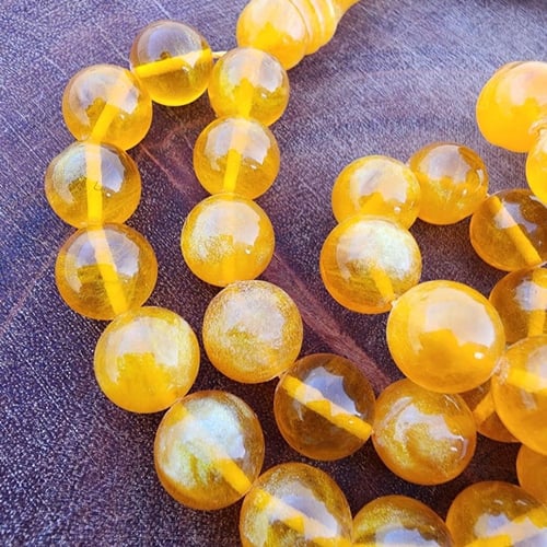 سبحه تراب كهرمان تايلندي فواح