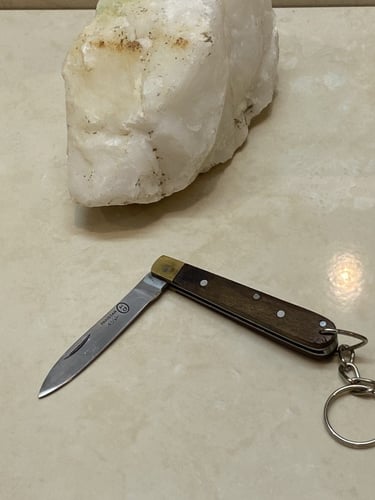 سكين ميداليه باكستاني معدن استيل لون بني