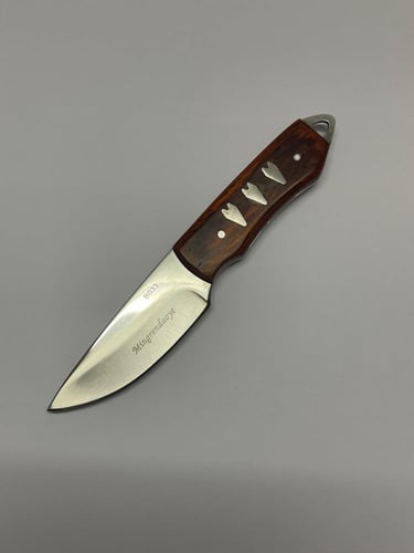 سكين صلخ صينيه مقبض خشب فاخر مناسب لليد نصل ثابت ح...