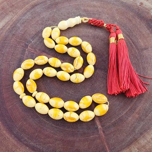 سبحه تراب كهرمان تايلندي فواح زيتوني