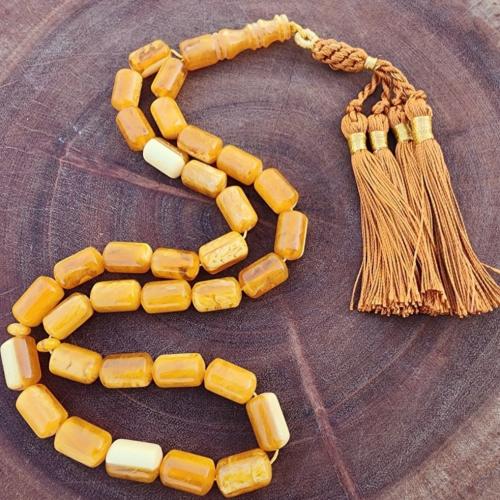 سبحه تراب كهرمان تايلندي فواح