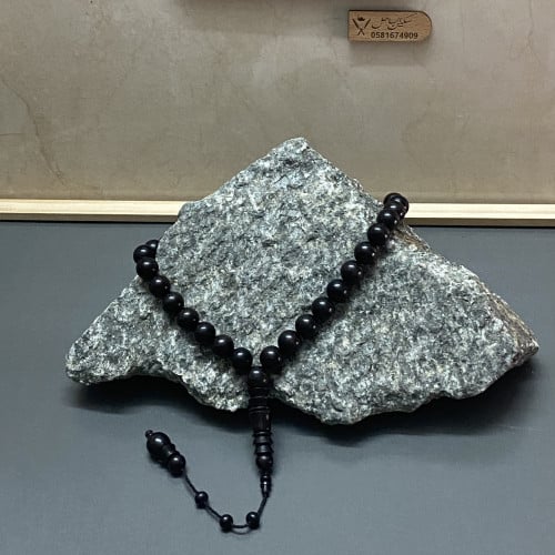 سبحه خشب الابنوس الفاخر من اجود انواع الاخشاب