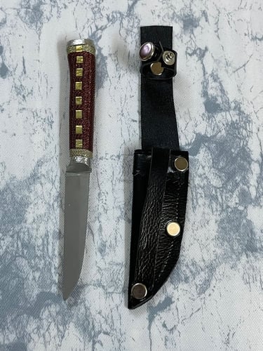 سكين ابو غزالين معدن كربون حجم صغير