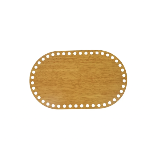 قاعدة خشبية بيضاوية