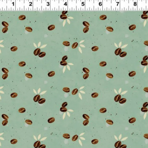 قماش قطن حبات البن