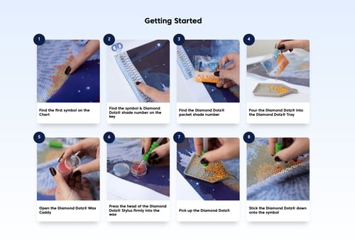 مجموعة الرسم بالكرستال