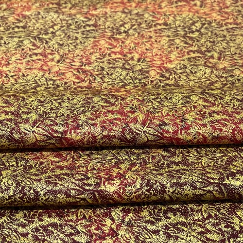 قماش قطن مشجر بذهبي