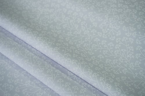 قماش قطن رمادي مشجر