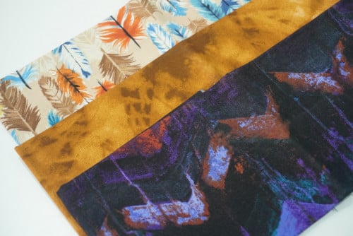 3 قطع قطن - ربع عريض