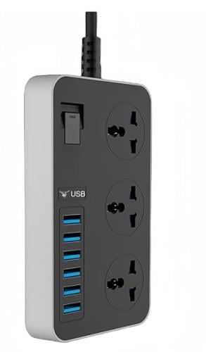 شرائط طاقة عالمية 3 منافذ و6 منافذ USB 3.1 امبير و...