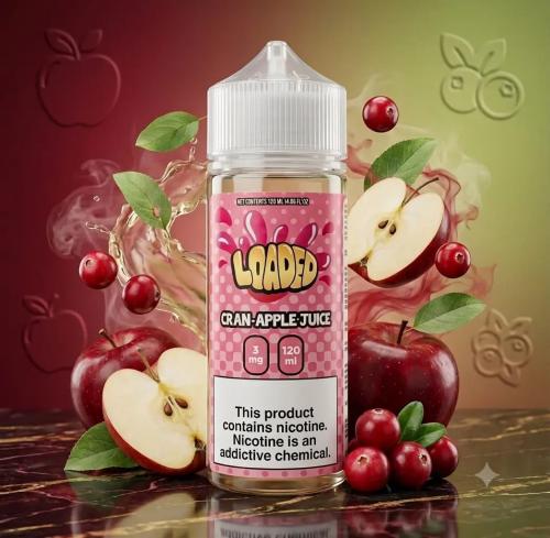 نكهة لوديد تفاح وتوت كرانبيري 120 مل - Loaded Cran...